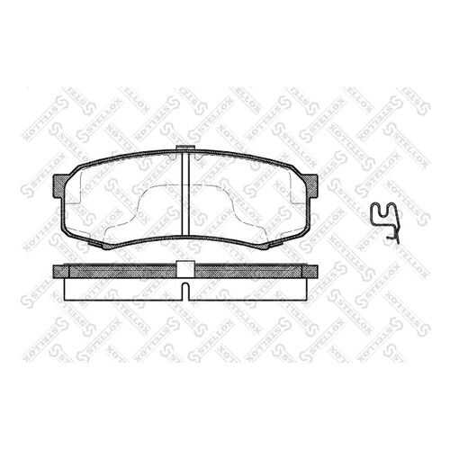 Комплект тормозных дисковых колодок Stellox 424 004B-SX в Emex