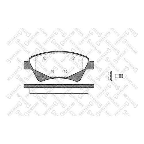 Комплект тормозных дисковых колодок Stellox 987 020-SX в Emex