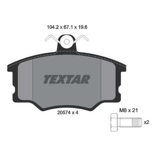 Комплект тормозных дисковых колодок Textar 2057402 в Emex