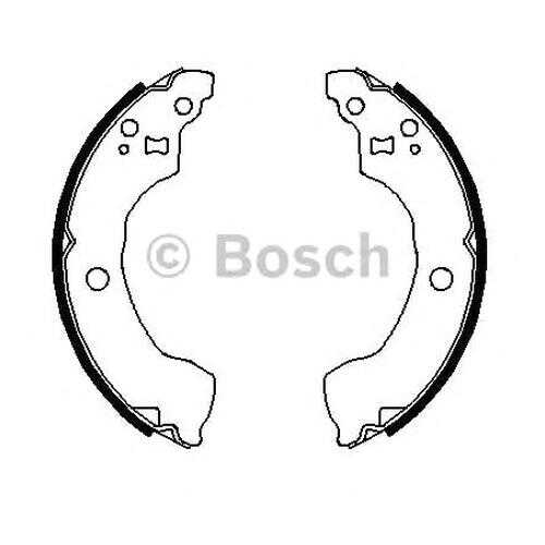 Комплект тормозных колодок Bosch 0986487691 в Emex