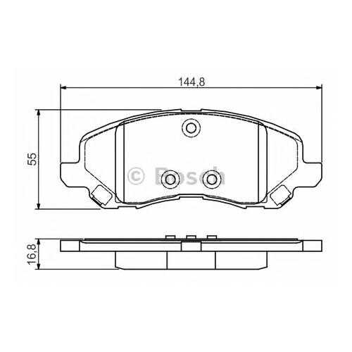 Комплект тормозных колодок Bosch 0986495170 в Emex