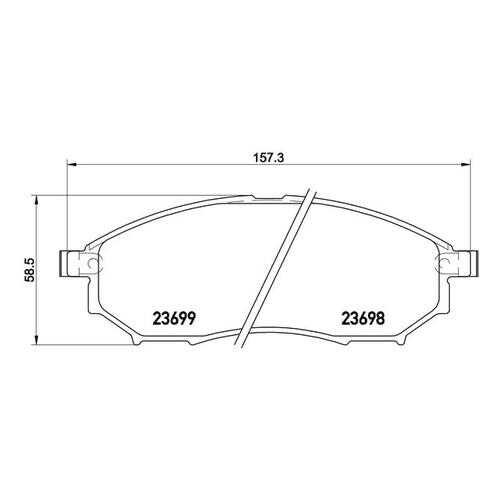Комплект тормозных колодок Brembo P56094 в Emex