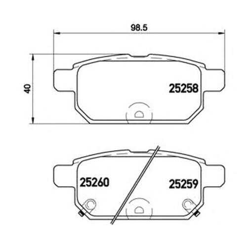 Комплект тормозных колодок Brembo P79029 в Emex
