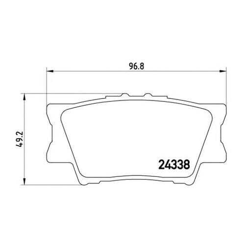 Комплект тормозных колодок Brembo P83089 в Emex