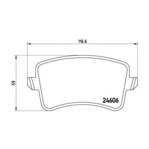 Комплект тормозных колодок Brembo P85099 в Emex