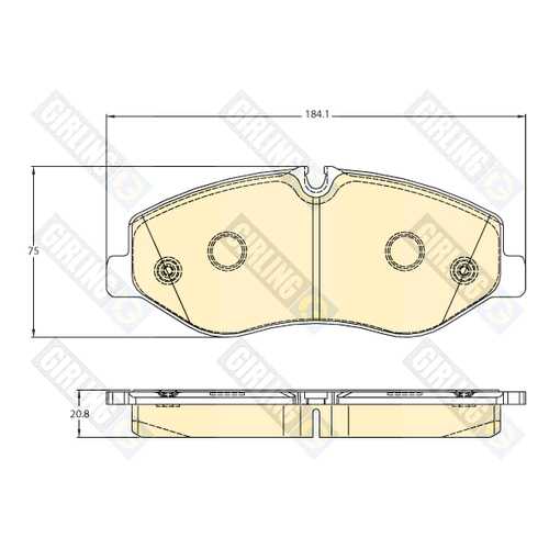 Комплект тормозных колодок Girling 6121033 в Emex