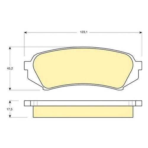 Комплект тормозных колодок Girling 6131989 в Emex