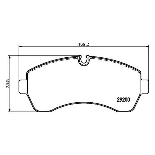 Комплект тормозных колодок Hella 8DB355005531 в Emex