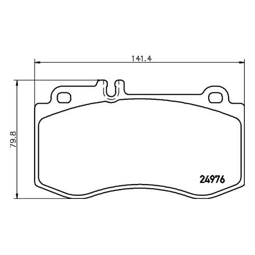 Комплект тормозных колодок Hella 8DB355014821 в Emex