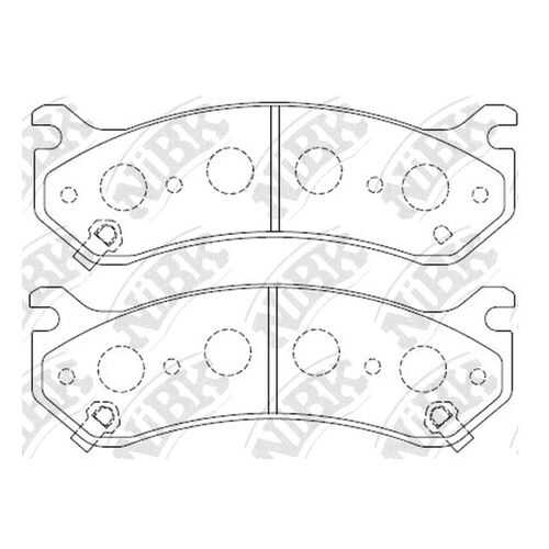 Комплект тормозных колодок NiBK PN0055 в Emex