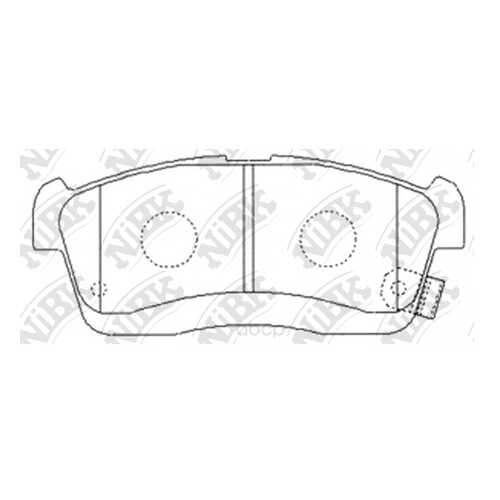 Комплект тормозных колодок NiBK PN6492 в Emex
