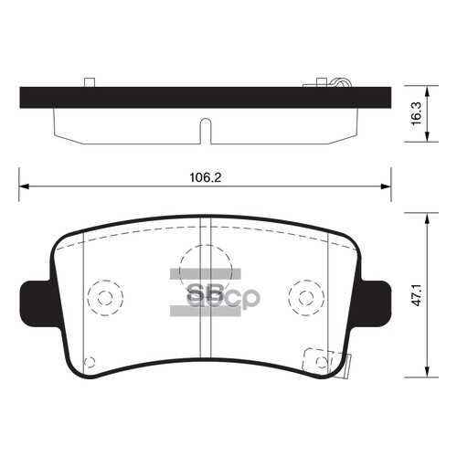 Комплект тормозных колодок Sangsin brake SP2135 в Emex