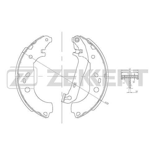 Комплект тормозных колодок ZEKKERT BK-4469 в Emex