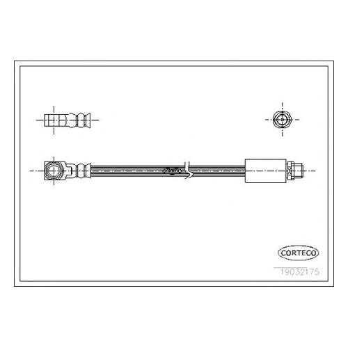 Шланг тормозной системы Corteco 19032175 в Emex