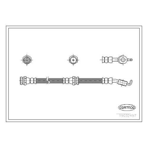 Шланг тормозной системы CORTECO 19032497 в Emex