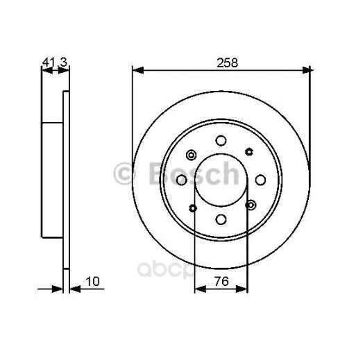 Тормозной диск Bosch 0986479462 задний в Emex