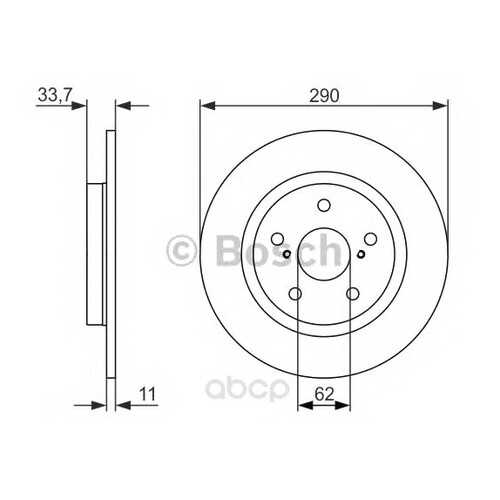 Тормозной диск Bosch 0986479656 задний в Emex