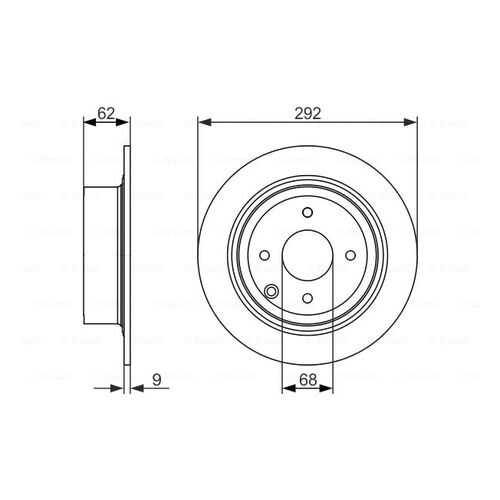 Тормозной диск Bosch 0986479742 в Emex