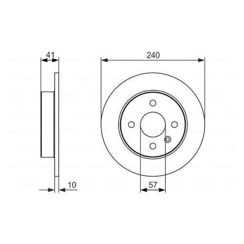 Тормозной диск Bosch 0986479918 в Emex