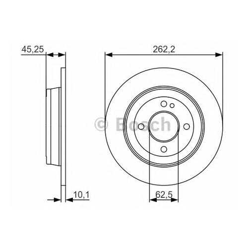 Тормозной диск Bosch 0986479A44 в Emex