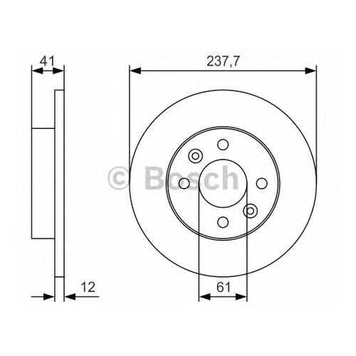 Тормозной диск Bosch 0986479S45 в Emex