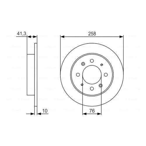 Тормозной диск Bosch 0986479S57 в Emex