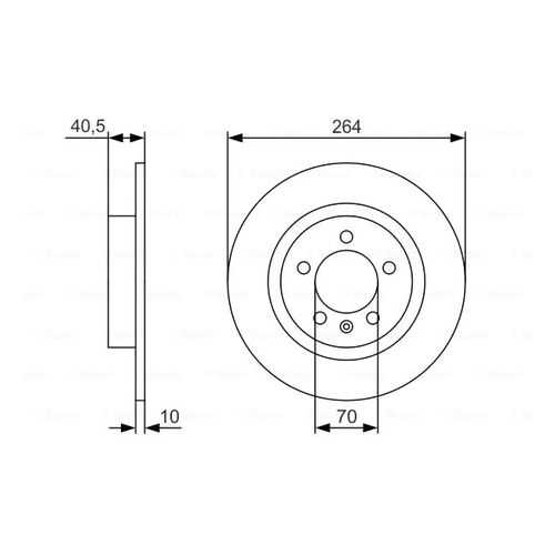 Тормозной диск Bosch 0986479S88 в Emex