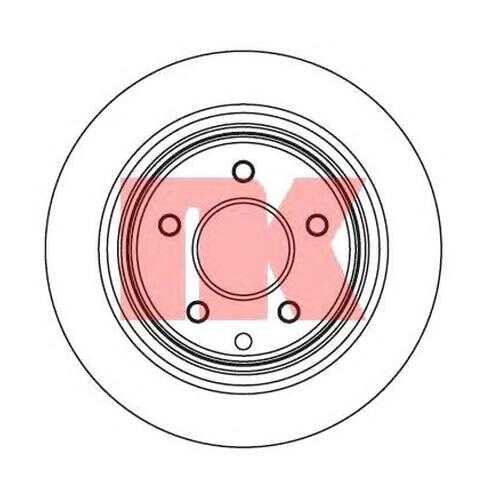 Тормозной диск Nk 202261 в Emex