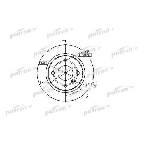 Тормозной диск PATRON PBD1696 в Emex