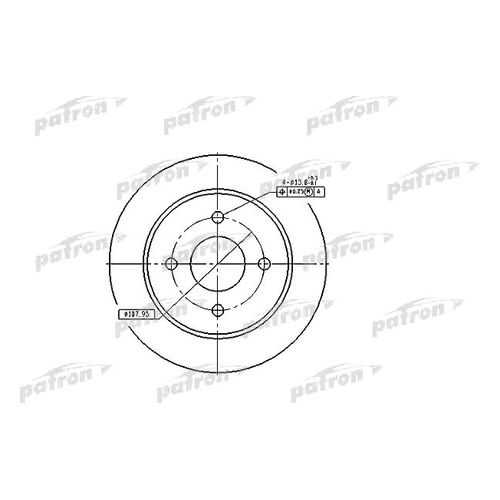 Тормозной диск PATRON PBD2623 в Emex