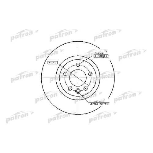 Тормозной диск PATRON PBD4309 в Emex