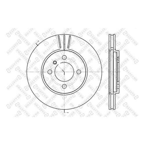 Тормозной диск Stellox 6020-1509V-SX в Emex