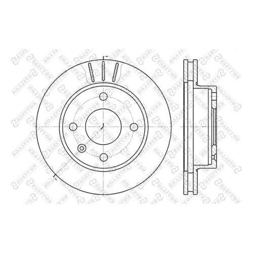 Тормозной диск Stellox 6020-2514V-SX в Emex