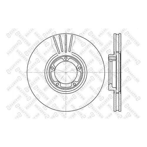 Тормозной диск Stellox 6020-2532V-SX в Emex