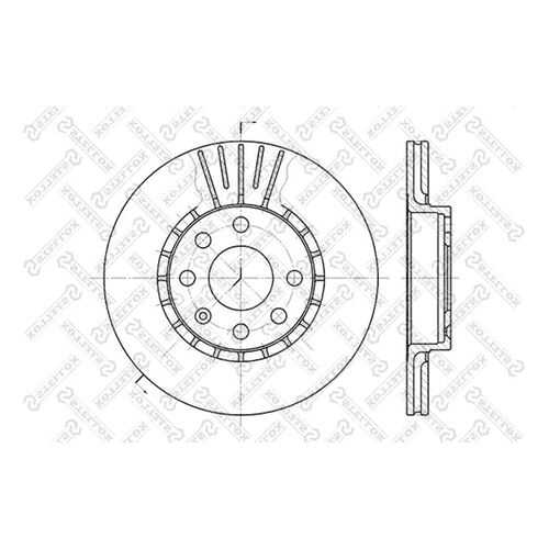 Тормозной диск Stellox 6020-3617V-SX в Emex