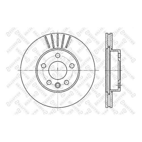 Тормозной диск Stellox 6020-4768V-SX в Emex
