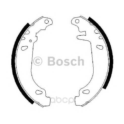 Тормозные колодки барабанные Bosch 986487346 в Emex