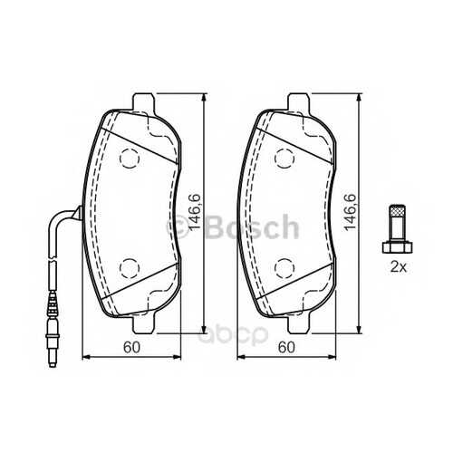 Тормозные колодки дисковые Bosch 0986424789 в Emex