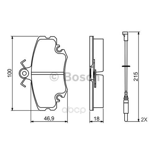 Тормозные колодки дисковые Bosch 0986495212 в Emex