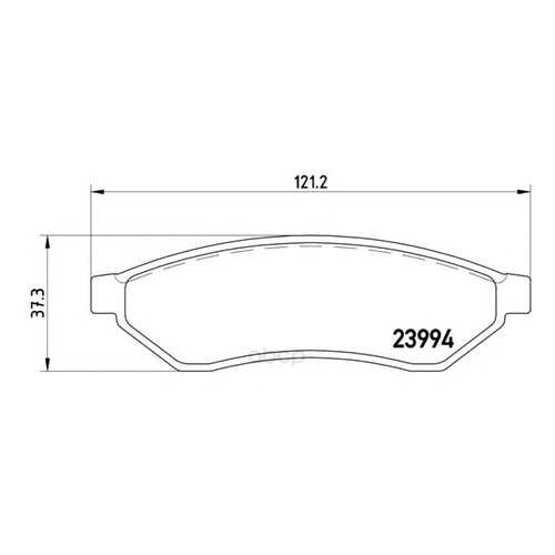 Тормозные колодки дисковые brembo P10008 в Emex