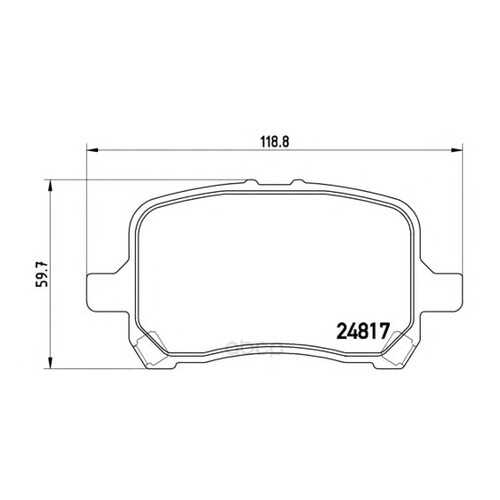 Тормозные колодки дисковые brembo P10014 в Emex