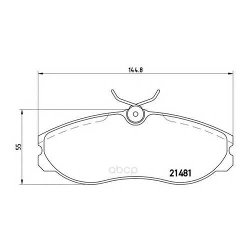 Тормозные колодки дисковые brembo P24039 в Emex