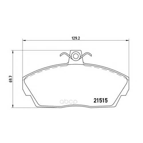 Тормозные колодки дисковые brembo P44010 в Emex