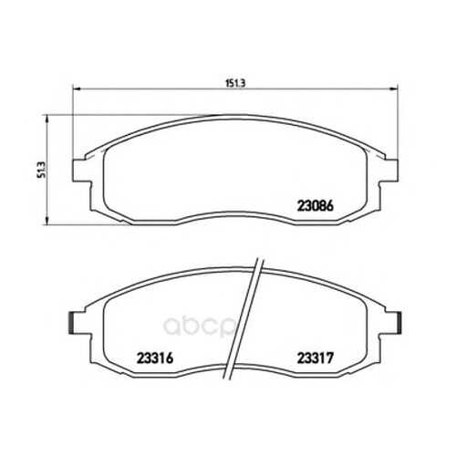 Тормозные колодки дисковые brembo P54037 в Emex