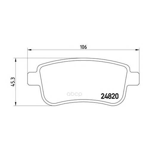 Тормозные колодки дисковые brembo P68041 в Emex