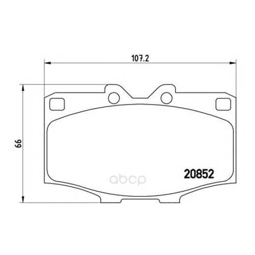 Тормозные колодки дисковые brembo P83006 в Emex