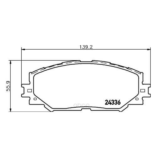 Тормозные колодки дисковые HELLA 8DB355028421 в Emex