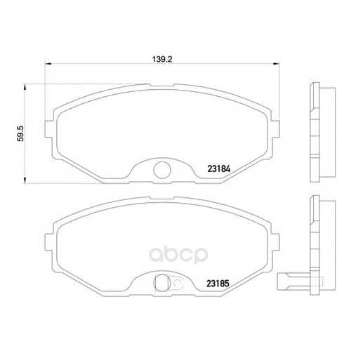 Тормозные колодки дисковые Textar 2318401 в Emex