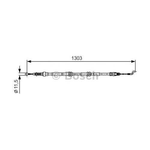 Трос cтояночного тормоза Bosch 1987477260 в Emex