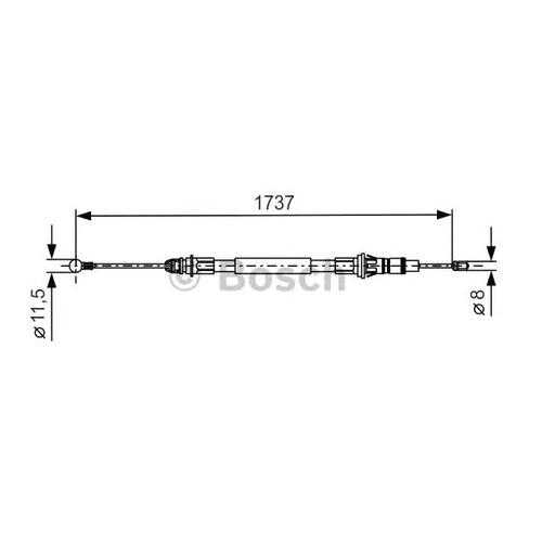 Трос cтояночного тормоза Bosch 1987477261 в Emex